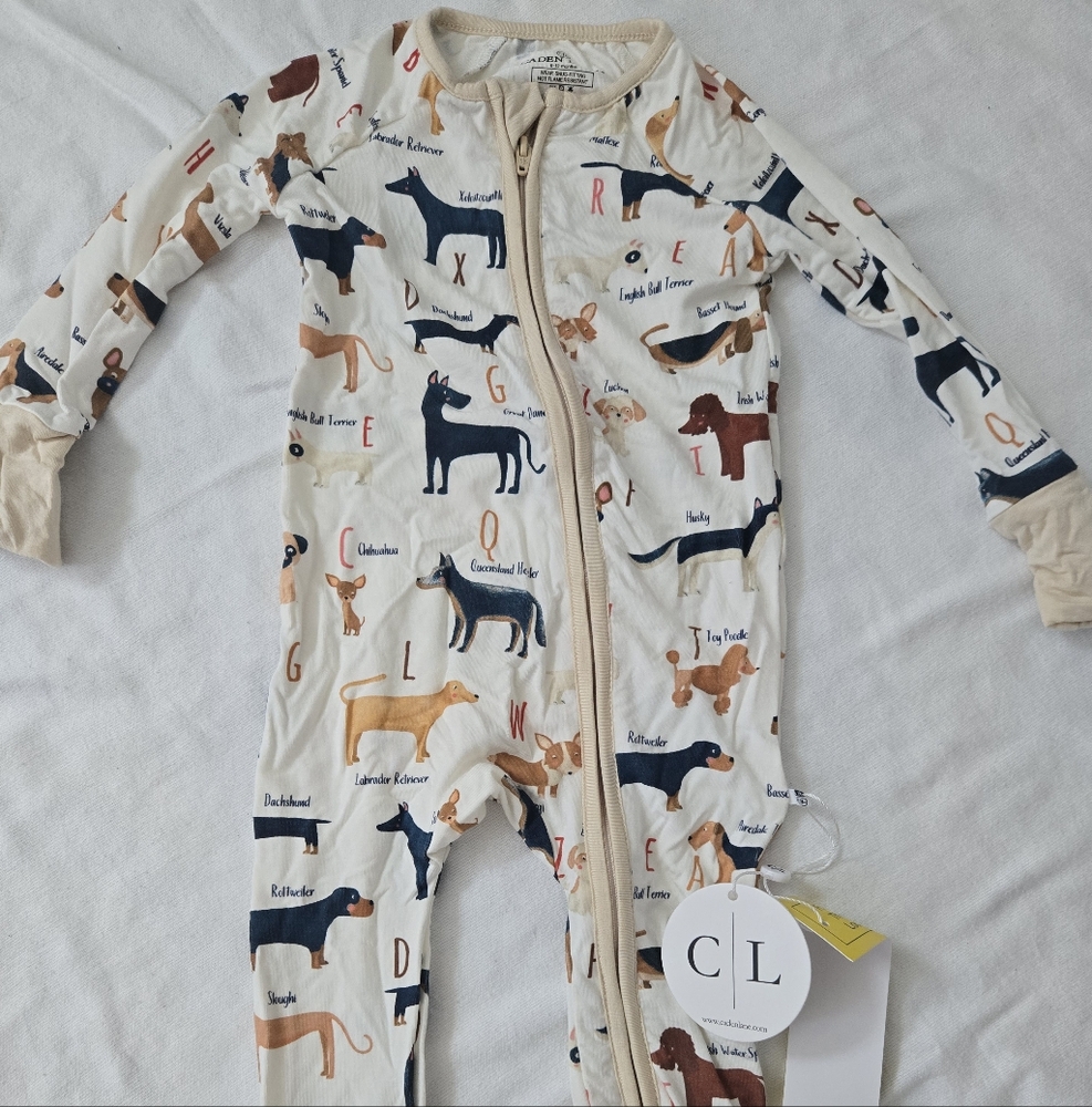 Caden Lane Dog Pajamas, NWT
